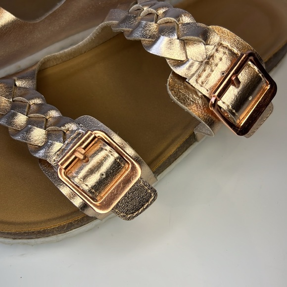 Madden Girl Rose Gold Braided Sandals size 3 - Picture 2 of 6